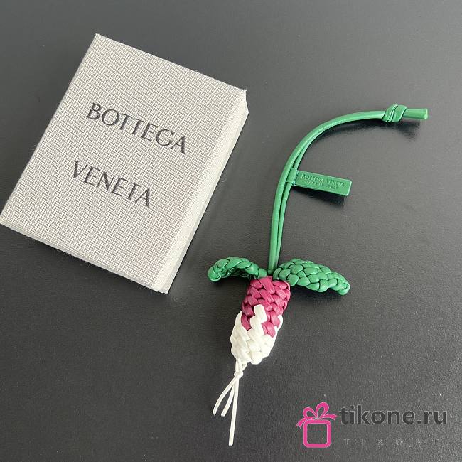 Bottega Veneta Radish Charm Racing Green/Cinnabar/Alabaster - 1