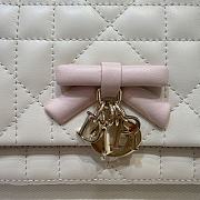 Dior Qixi My Tender Dior Top Handle Mini Bag Two-Tone Latte and Ballet Pink Macrocannage Lambskin - 21x11.5x7cm - 3
