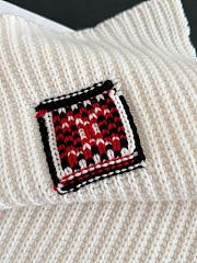 Chanel Logo Knit Cashmere Scarf White - 6