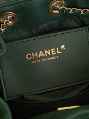 Chanel 25 Small Handbag Suede Calfskin & Gold Metal Green AS5293 - 30x26x14cm - 2