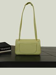 Chanel Mini Flap Bag Grained Calfskin & Gold-Tone Metal Avocado Green AS6573 - 13x20x6cm - 6