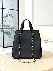 Chanel Small Shopping Bag Calfskin & Gold-Tone Metal Black - 36x30x17cm - 2