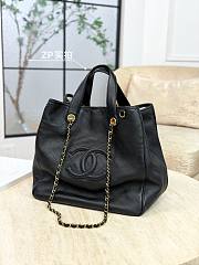 Chanel Large Tote Calfskin & Gold-Tone Metal Black AS6201 - 43x33x20cm - 6