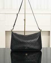 Chanel Hobo Handbag Lambskin, Calfskin & Gold-Tone Metal Black AS6615 - 35.5x24.5x7.5cm - 1
