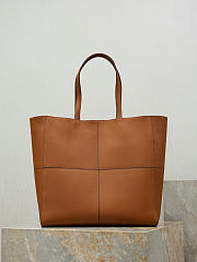 YSL Paris 4 Carré Tote in Brown Leather - 35x35x16.5cm - 4