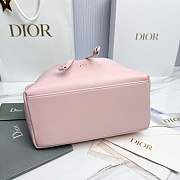 Dior Médaillon Bucket Bag Ballet Pink Smooth Calfskin - 27x24x12.5cm - 5