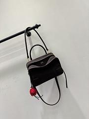 Loewe Medium Amazona 180 Bag in Suede Dark Chestnut - 28x11x22.5cm - 4