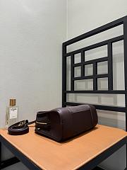 Loewe Medium Amazona 180 Bag in Suede Dark Chestnut - 28x11x22.5cm - 2