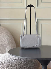 Chanel Mini Flap Bag Grained Calfskin & Gold-Tone Metal Gray AS6573 - 13x20x6cm - 4