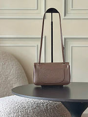 Chanel Mini Flap Bag Grained Calfskin & Silver-Tone Metal Taupe AS6573 - 13x20x6cm - 6