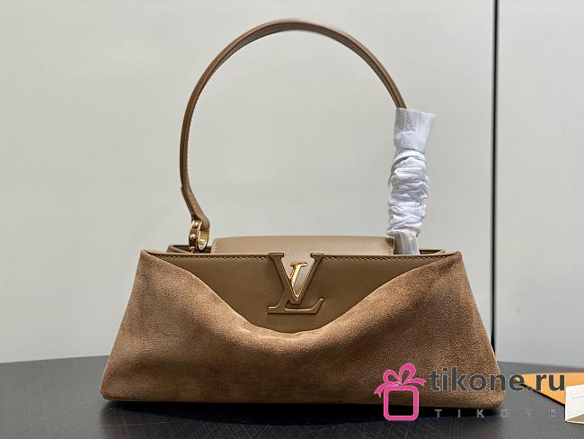 LV Capucines Edito Suede Mocha M29642 - 33x12x8.5cm - 1