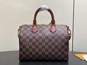 LV Speedy Soft 25 Damier Ebène/Monogram Rouge M3A350 - 26x19x15cm - 4