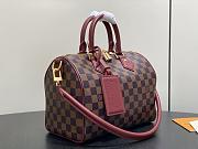 LV Speedy Soft 25 Damier Ebène/Monogram Rouge M3A350 - 26x19x15cm - 3