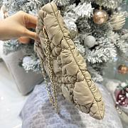 Small Dior Milly-La-Forêt Bag Sand-Colored Puffy Macrocannage Calfskin - 33x24x5cm - 6