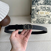 Dior 30 Montaigne Belt Black Smooth Calfskin 25mm - 3