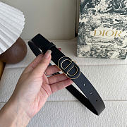 Dior 30 Montaigne Belt Black Smooth Calfskin 25mm - 4