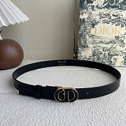 Dior 30 Montaigne Belt Black Smooth Calfskin 25mm - 5