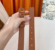 Dior 30 Montaigne Belt Brown Smooth Calfskin 25mm - 6