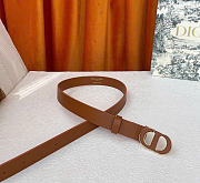 Dior 30 Montaigne Belt Brown Smooth Calfskin 25mm - 5