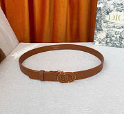 Dior 30 Montaigne Belt Brown Smooth Calfskin 25mm - 4