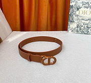 Dior 30 Montaigne Belt Brown Smooth Calfskin 25mm - 3