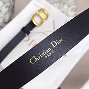 Dior Saddle Belt Black Ultrasoft Calfskin 20mm - 3