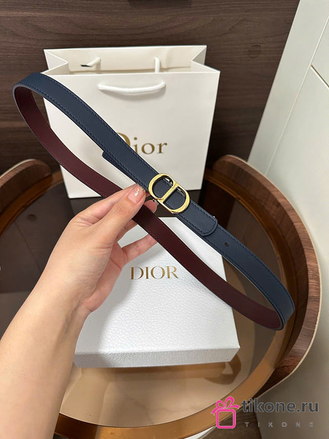 Dior Reversible CD Icon Belt Black and Trench Smooth Calfskin 20mm - 1