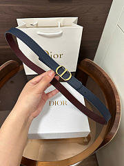 Dior Reversible CD Icon Belt Black and Trench Smooth Calfskin 20mm - 1