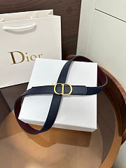 Dior Reversible CD Icon Belt Black and Trench Smooth Calfskin 20mm - 5