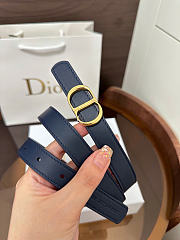 Dior Reversible CD Icon Belt Black and Trench Smooth Calfskin 20mm - 4