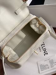 Celine Small Flair In Grained Calfskin White Cream - 24x12x9cm - 2