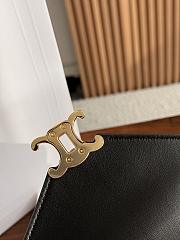 Celine Small Flair In Grained Calfskin Black - 24x12x9cm - 6