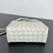Bottega Veneta Mini Andiamo in Silica Gray - 20x15x9cm - 6