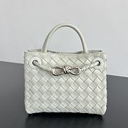 Bottega Veneta Mini Andiamo in Silica Gray - 20x15x9cm - 5