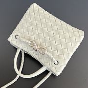 Bottega Veneta Mini Andiamo in Silica Gray - 20x15x9cm - 4