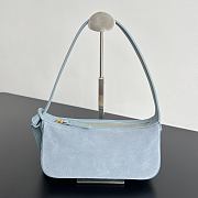 Bottega Veneta Nodo Shoulder Bag Suede Mineral - 23x10x10cm - 1