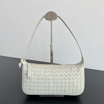 Bottega Veneta Nodo Shoulder Bag Intrecciato Silica Gray - 23x10x10cm