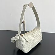 Bottega Veneta Nodo Shoulder Bag Intrecciato Silica Gray - 23x10x10cm - 6