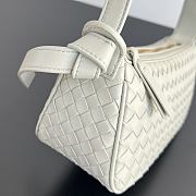 Bottega Veneta Nodo Shoulder Bag Intrecciato Silica Gray - 23x10x10cm - 4