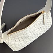 Bottega Veneta Nodo Shoulder Bag Intrecciato Silica Gray - 23x10x10cm - 2