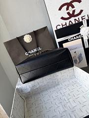 Chanel Small Shopping Bag Suede Calfskin, Shiny Lambskin & Gold-Tone Metal Burgundy & Black AS5634 - 36x24x14cm - 6