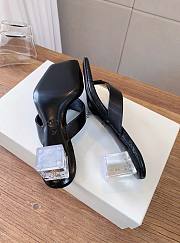 YSL Sip Sandals in Smooth Leather in Black 4.5cm - 4