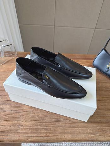 YSL Alain Smooth Calfskin Loafers In Black