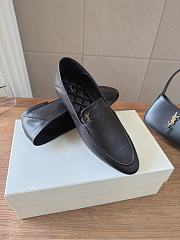 YSL Alain Smooth Calfskin Loafers In Black - 2