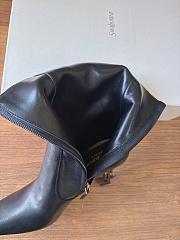 YSL Opyum Booties Smooth Leather In Black 8.5cm - 6