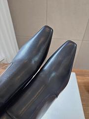 YSL Opyum Booties Smooth Leather In Black 8.5cm - 5