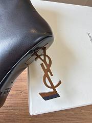 YSL Opyum Booties Smooth Leather In Black 8.5cm - 4