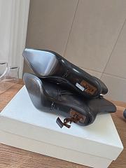 YSL Opyum Booties Smooth Leather In Black 8.5cm - 3