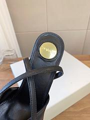 YSL Franciane Platform Sandals In Smooth Leather In Black 13.9cm - 3