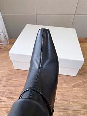 YSL Niki Booties Smooth Leather In Black 9cm - 6